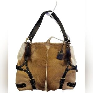 Vintage Diane Gilman African Antelope Handbag